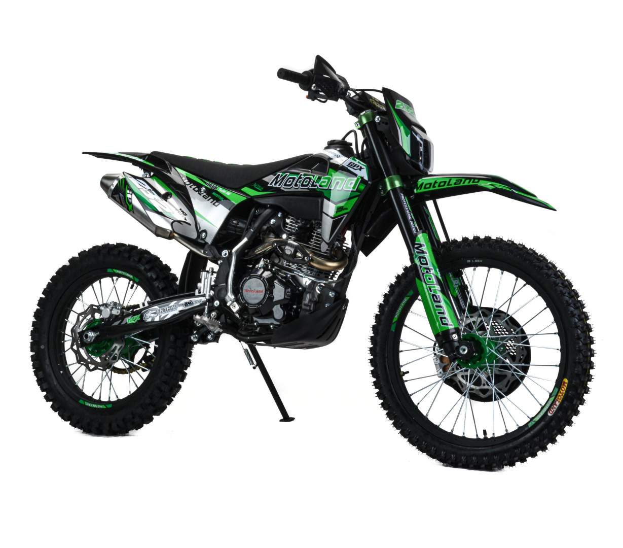 Мотоцикл Кросс Motoland XT300 HS (175FMM 4V) зеленый РАСПРОДАЖА